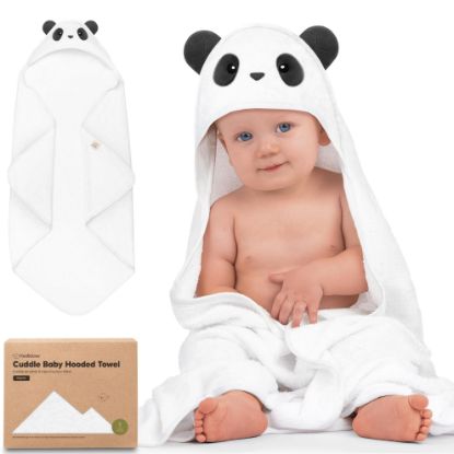 Picture of KeaBabies Baby Hooded Towel - Viscose Derived from Bamboo Baby Towel, Toddler Bath Towel, Infant Towels, Large Hooded Towel, Soft Baby Towels with Hood for Girls, Babies, Newborn Boys (Panda)