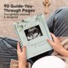 Picture of Pregnancy Journal for First Time Moms Gifts - 90 Pages Hardcover Pregnancy Memory Book, Beautiful & Cute Baby Book Keepsake, Ultrasound Baby Scrapbook, First Mother's Day Gifts (Sage)