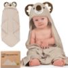 Picture of KeaBabies Baby Hooded Towel - Viscose Derived from Bamboo Baby Towel, Toddler Bath Towel, Infant Towels, Large Hooded Towel, Soft Baby Towels with Hood for Girls, Babies, Newborn Boys (Koala)