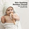Picture of KeaBabies Hooded Baby Towel for Newborn - Viscose Derived from Bamboo Large Baby Bath Towels with Hood for Boys, Girls, Toddler, Extra Absorbent & Soft Newborn Bath Essentials (Rainbow)