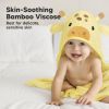 Picture of KeaBabies Hooded Baby Towel for Newborn - Viscose Derived from Bamboo Large Baby Bath Towels with Hood for Boys, Girls, Toddler, Extra Absorbent & Soft Newborn Bath Essentials (Giraffe)