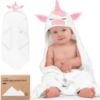 Picture of KeaBabies Baby Hooded Towel - Viscose Derived from Bamboo Baby Towel, Toddler Bath Towel, Infant Towels, Large Hooded Towel, Soft Baby Towels with Hood for Girls, Babies, Newborn Boys (Unicorn)