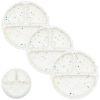 Picture of WeeSprout Suction Plates for Babies & Toddlers - 100% Silicone, Dinnerware Stays Put, Divided Design for Picky Eaters, Microwave & Dishwasher Friendly, 3 Pack