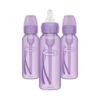 Picture of Dr. Brown’s Natural Flow® Anti-Colic Options+™ Narrow Baby Bottles 8 oz/250 mL, with Level 1 Slow Flow Nipple, 3 Pack, Purple, 0m+