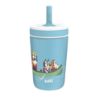 Picture of Zak Designs Bluey Kelso Toddler Cups For Travel or At Home, 12oz Vacuum Insulated Stainless Steel Sippy Cup With Leak-Proof Design is Perfect For Kids (Bluey, Bingo, Grandad Mort)
