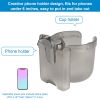 Picture of Accmor Stroller Cup Holder with Phone Holder, Bike Cup Holder, Universal Cup Holder for Uppababy Nuna Doona Strollers, 2-in-1 Cup Phone Holder for Stroller, Bike, Wheelchair, Walker, Scooter