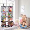 Picture of Basumee Stuffed Animals Net or Hammock 2 Pcs Stuffed Animals Storage Toy Net Hammock for Stuffed Animals Organizer Mesh Hammock Kids Girls Room Decor, Black, 4 Tiers