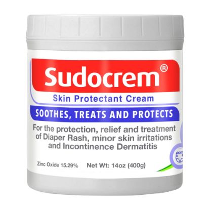 Picture of Sudocrem Skin Protectant Cream - Diaper Rash Cream for Baby - Soothes, Treats, and Protects, For the Relief, Treatment, and Prevention of Diaper Rash, 15.29% Zinc Oxide - 14oz