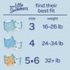 Picture of Huggies Little Swimmers Disposable Swim Diapers, Size 5-6 (32+ lbs), 34 Ct (2 packs of 17), Packaging May Vary