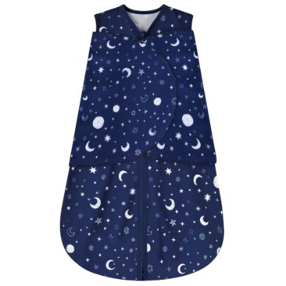 Picture of BSTOPPT Newborn Sleep Sack Baby Swaddle,Swaddle me 3-6 Month,3-Way Adjustable Wearable Blanket,100% Rayon Cotton Swaddling Sleeping Bag，TOG 0.5 (Starry Sky, 3-6 Months)