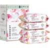 Picture of The Honest Company Clean Conscious Multi-Use Wipes | Hypoallergenic + Unscented for Sensitive Skin | Over 99% Water, Compostable, Plant Based, Baby Wipes | Rose Blossom, 288 Count