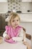 Picture of Tiny Twinkle Mess-Proof Baby Bib - Waterproof Bib for Baby Girl - Machine Washable - Adjustable Closure - PVC, BPA, & Phthalate Free - Great for Travel - Baby Food Bibs (3 Pack, Girl Hearts)