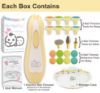 Picture of Baby Nail Trimmer 21 in 1, Usage Labeled Case & 13 Extra Replacement Tools, Royal Angels Baby Electric Nail File, Baby Nail Care, Nail Clipper Newborn Toddler Toes & Fingernails Nail Kit (Yellow)