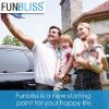 Picture of Funbliss Rear Facing Car Seat Mirrors - Shake-proof & Shatterproof Baby Car Mirror for Backseat - Clear Wide View, Easy Install, 2 Pack for Multiple Kids