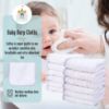 Picture of Cute Castle 12 Pack Muslin Burp Cloths for Baby - Ultra-Soft 100% Cotton Baby Washcloths - Large 20'' by 10'' Super Absorbent Milk Spit Up Rags - Burpy Cloths for Unisex, Boy, Girl - Stripe