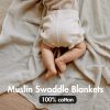Picture of Muslin Swaddle Blankets for Newborn, 3 Pack Breathable Soft Receiving Blanket, Large 38 x 40 inches Swaddle Wrap Burping Clothes, Essentials Infant Shower Items, Toddler Gift (Bright Colors)