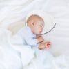 Picture of Baby Pillow for Newborn Infant,Head Shaping Pillow for Flat Head Syndrome Prevention,3D Memory Foam for Head and Neck Support Pillow,Heart Shaped 0-12 Months White