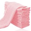 Picture of Cute Castle 12 Pack Muslin Burp Cloths for Baby - Ultra-Soft 100% Cotton Baby Washcloths - Large 20'' by 10'' Super Absorbent Milk Spit Up Rags - Burpy Cloths for Unisex, Boy, Girl - Pink