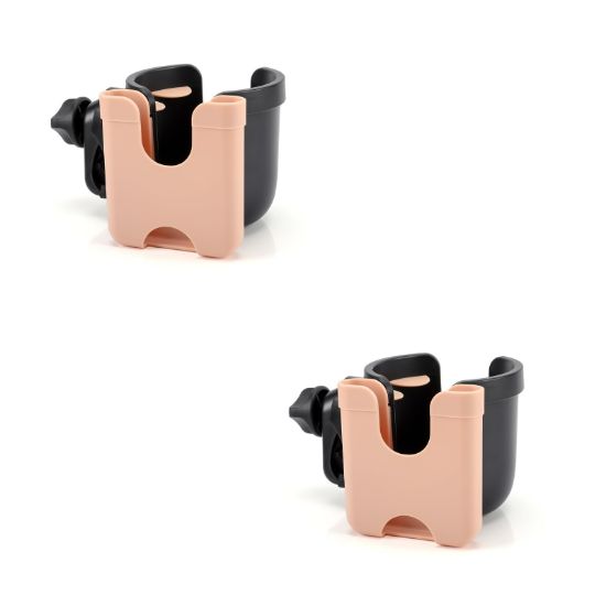 Picture of Accmor Stroller Cup Holder with Phone Holder, Bike Cup Holder, Universal Cup Holder for Uppababy Nuna Doona Strollers, 2-in-1 Cup Phone Holder for Stroller, Bike, Wheelchair, Walker, Scooter