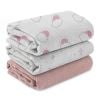 Picture of Muslin Swaddle Blankets for Newborn, 3 Pack Breathable Soft Receiving Blanket, Large 38 x 40 inches Swaddle Wrap Burping Clothes Diapers, Essentials Infant Shower Items, Toddler Gift (Clouds & Stars)