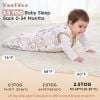 Picture of Yoofoss Baby Sleep Sack 18-24 Months, TOG 2.5 Baby Wearable Blanket with 2-Way Zipper, 100% Cotton Fabric Winter Newborn Sleeping Sack, Warm Soft Comfy(X-Large)