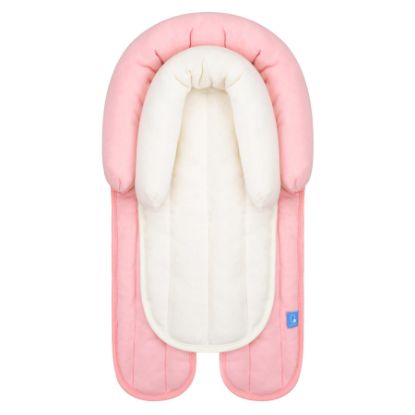 Picture of COOLBEBE Upgraded 2-in-1 Babybody Supports for Newborn Infant - Extra Soft Breathable Car Seat Insert Cushion Pad, Perfect for Carseat, Stroller, Swing, Bouncer, Pink
