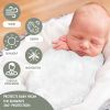 Picture of GLLQUEN BABY Receiving Blanket Boy Cotton Muslin Swaddle Blankets Girl Newborn Squares Breathable & Soft Thin Baby Blankets Cloths Double Absorbent Infant Swaddling Wrap - 6 Pack (White)