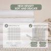 Picture of GLLQUEN BABY Receiving Blanket Boy Cotton Muslin Swaddle Blankets Girl Newborn Squares Breathable & Soft Thin Baby Blankets Cloths Double Absorbent Infant Swaddling Wrap - 6 Pack (White)