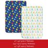 Picture of Pack and Play Sheets Boys, 2 Pack Mini Crib Sheets, Stretchy Playard Fitted Sheet, Compatible with Graco Pack n Play, Soft and Breathable Material, Dinosaur & Elephant