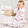 Picture of Yoofoss Baby Sleep Sack 6-12 Months, TOG 2.5 Baby Wearable Blanket with 2-Way Zipper, 100% Cotton Fabric Winter Newborn Sleeping Sack, Warm Soft Comfy(Medium)