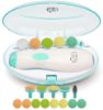 Picture of Baby Nail Trimmer 21 in 1, Usage Labeled Case & 13 Extra Replacement Tools, Royal Angels Baby Electric Nail File, Baby Nail Care, Nail Clipper Newborn Toddler Toes & Fingernails Nail Kit (Green)