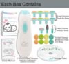 Picture of Baby Nail Trimmer 21 in 1, Usage Labeled Case & 13 Extra Replacement Tools, Royal Angels Baby Electric Nail File, Baby Nail Care, Nail Clipper Newborn Toddler Toes & Fingernails Nail Kit (Green)