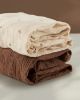 Picture of Blissful Diary Muslin Bassinet Sheets for Baby Girls Boys, Boho Soft Cotton Fitted for Oval Hourglass Rectangle Mattress, 2 Pack(Sunshine&Brown)