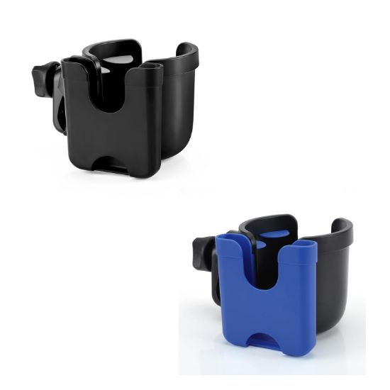 Picture of Accmor Stroller Cup Holder with Phone Holder, Bike Cup Holder, Universal Cup Holder for Uppababy Nuna Doona Strollers, 2-in-1 Cup Phone Holder for Stroller, Bike, Wheelchair, Walker, Scooter