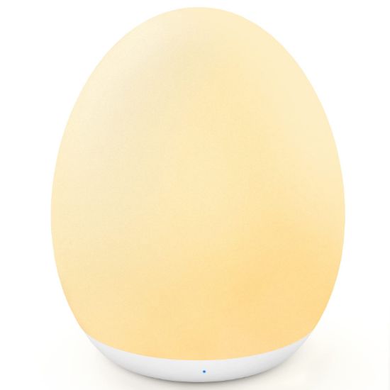 Picture of MediAcous Night Light for Kids, Egg Light for Nursery, 7 Colors Changing & Stepless Dimming, Soft Silicone Touch Night Lamp with 1 Hour Timer, Rechargeable Nursery Night for Breastfeeding