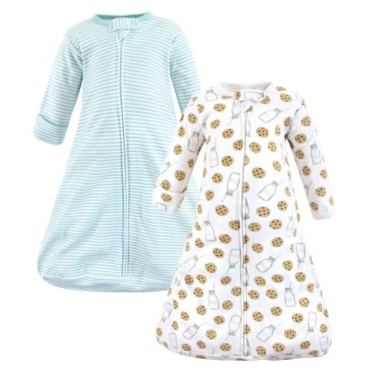 Picture of Hudson Baby Unisex Baby Cotton Wearable Sleeping Bag, Sack, Blanket, Mint Milk Cookies Long Sleeve, 18-24 Months