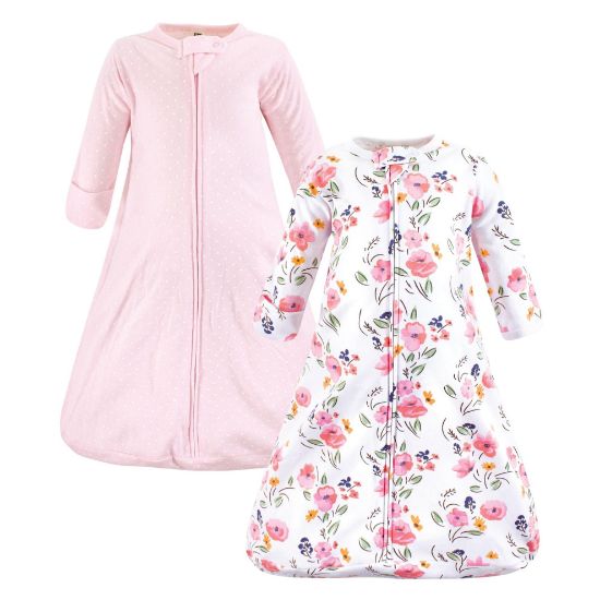 Picture of Hudson Baby Unisex Baby Cotton Wearable Sleeping Bag, Sack, Blanket, Floral Bouquet Long Sleeve, 18-24 Months