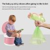 Picture of portable, foldable potty seat for toddler, Training Toilet Seat Emergency Toilet for Car, Camping, Outdoor, indoor (pink, small)