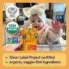 Picture of Cerebelly Organic Baby Food Pouches - 6+ Months Organic Veggie Pouches | 16 Nutrients, No Added Sugar, Non-GMO | Toddler Pouches | 4 Ounce BPA-Free Baby Pouches | Carrot Chickpea | 6 Count