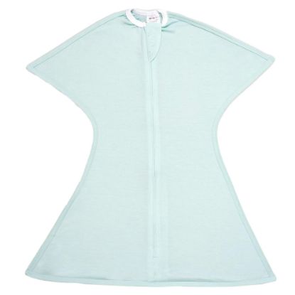 Picture of SleepingBaby Zipadee-Zip Cozy Transition Swaddle - with Zipper, Polyester, Spandex - Roomy Baby Wearable Blanket for Easy Diaper Changes - Classic Mint, X-Large (2T-3T)
