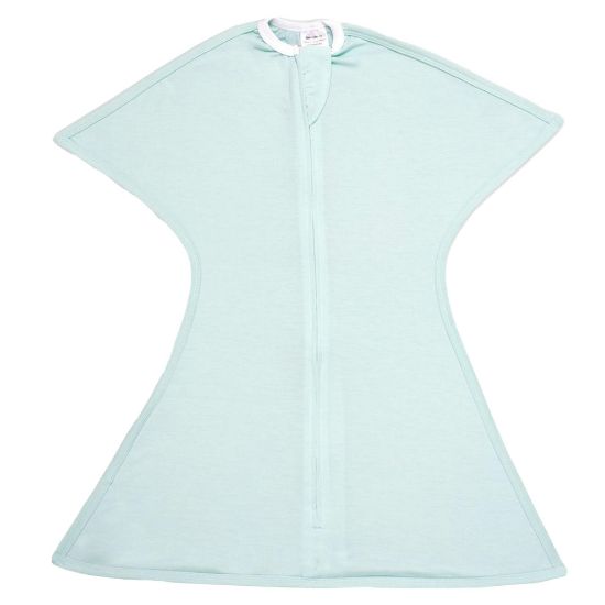 Picture of SleepingBaby Zipadee-Zip Cozy Transition Swaddle - with Zipper, Polyester, Spandex - Roomy Baby Wearable Blanket for Easy Diaper Changes - Classic Mint, X-Large (2T-3T)