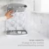 Picture of Ubbi Vertical Baby Bottle Drying Rack, Space Saving Countertop Drying Rack Baby Accessory, Gray