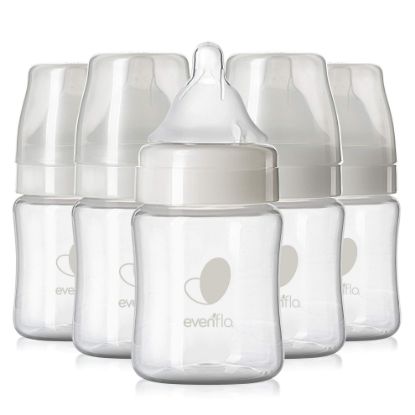 Picture of Evenflo Feeding Premium Proflo Venting Balance Plus Wide Neck Baby, Newborn and Infant Bottles - Developed by Pediatric Feeding Specialists - 5 Ounce (Pack of 6)