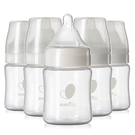Picture of Evenflo Feeding Premium Proflo Venting Balance Plus Wide Neck Baby, Newborn and Infant Bottles - Developed by Pediatric Feeding Specialists - 5 Ounce (Pack of 6)