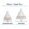 Picture of Evenflo Feeding Premium Proflo Venting Balance Plus Wide Neck Baby, Newborn and Infant Bottles - Helps Reduce Colic - 9 Ounce (Pack of 6)