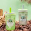 Picture of Zak Designs Star Wars The Mandalorian Kelso Toddler Cups For Travel or At Home, 15oz 2-Pack Durable Plastic Sippy Cups With Leak-Proof Design is Perfect For Kids (Baby Yoda, Grogu)