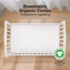 Picture of KeaBabies 2-Pack Organic Crib Sheets for Boys, Girls - 52x28 Fitted Crib Mattress Sheet Neutral, Breathable Jersey Cotton Cover for Baby Bed, Toddler Mattress, Soft & Cute Prints (Nibbles/Bruce)
