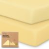 Picture of 2-Pack Crib Sheets for Boys,Girls - Viscose Derived from Bamboo Fitted Crib Sheet, Organic Baby Crib Sheets, Crib Mattress Sheet, Toddler Bed Sheets, Baby Sheets for Crib Fitted Sheets (Sunshine)
