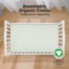 Picture of KeaBabies 2-Pack Organic Crib Sheets for Boys, Girls - 52x28 Fitted Crib Mattress Sheet Neutral, Breathable Jersey Cotton Cover for Baby Bed, Toddler Mattress, Soft & Cute Prints (Tropic Oasis)