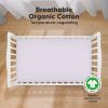 Picture of KeaBabies 2-Pack Organic Crib Sheets for Boys, Girls - 52x28 Fitted Crib Mattress Sheet Neutral, Breathable Jersey Cotton Cover for Baby Bed, Toddler Mattress, Soft & Cute Prints (Thistle)